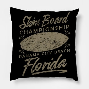 Panama City Beach Florida Skim Board Championship Pillow