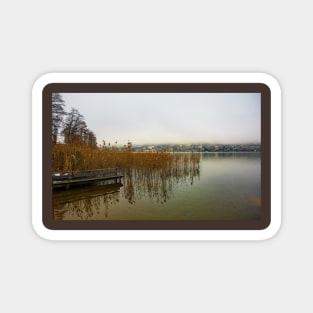 Winter Ossiacher See in Austria Magnet