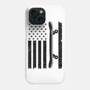 US Flag Skateboard Patriotic 4th Of July Funny Skateboard Phone Case