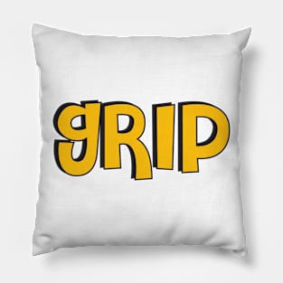 Film Crew On Set - Grip - Gold Text - Front Pillow