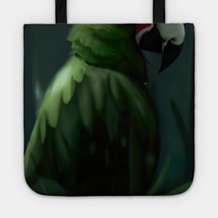 Green Jungle Bird Tote