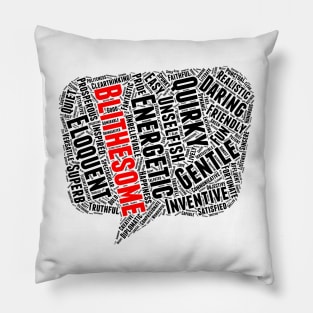 Positive Words, Positive Vibes, Quotes Pillow