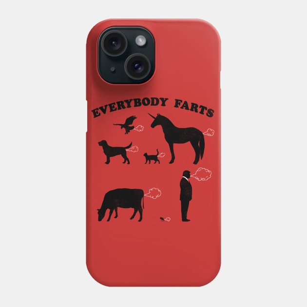 Everybody Farts Phone Case by Hillary White Rabbit