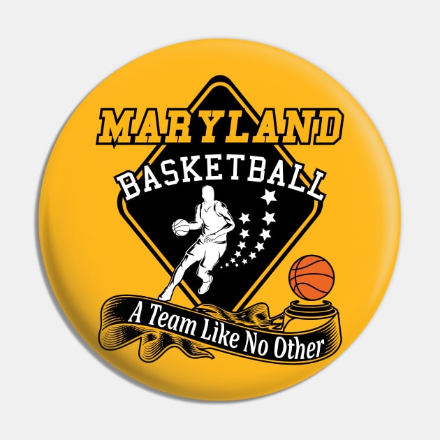 MARYLAND BASKETBALL | 2 sided Pin by VISUALUV