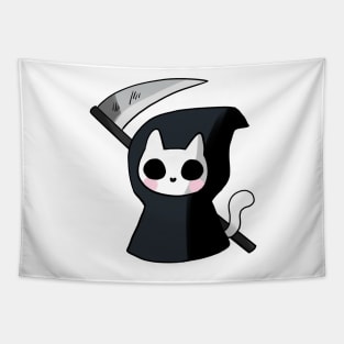 Grim reaper cat Tapestry