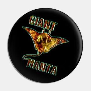 Giant Manta Trend Gift Pin