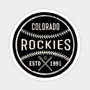 Vintage Colorado Rockies by Buck Tee Originals Magnet