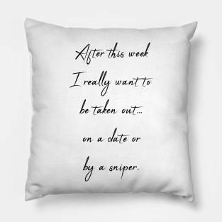 Sarcastic Quote for single people - Valentines day Pillow