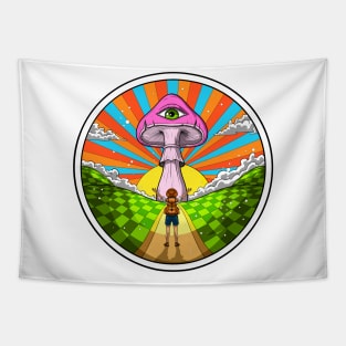 Hippie Magic Mushroom Tapestry