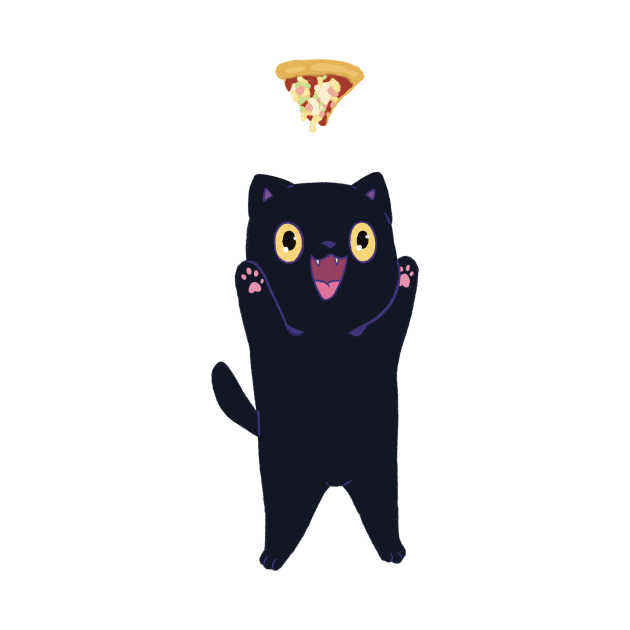 pizza cat illustration by maoudraw