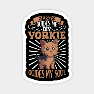 Jesus and my Yorkshire Terrier Magnet