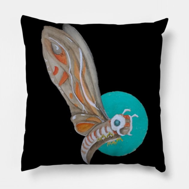 Mothra Pillow by ArtofJesseCobb