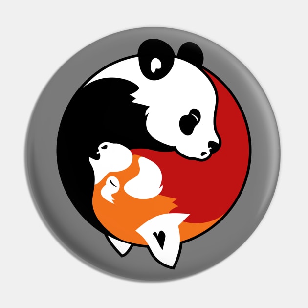 Yin Yang Pandas Pin by marieltoigo