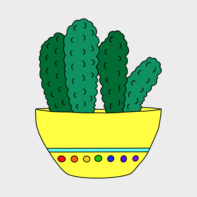 Cute Cactus Design #27: Brocoli Cactus Cereal by DreamCactus