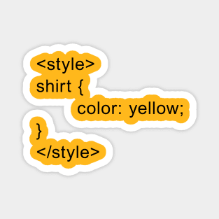 HTML Style Yellow Magnet