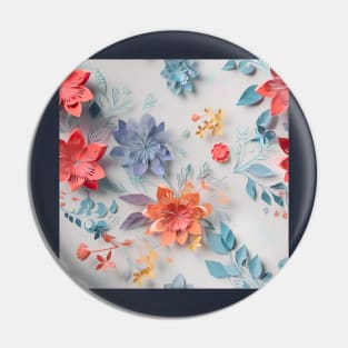 translucent paper illustration of floral arrangement Pin