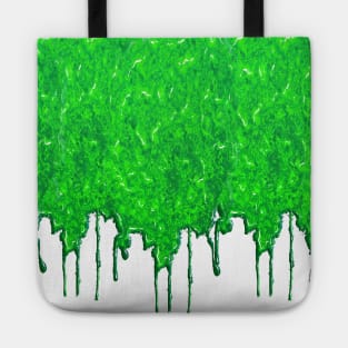 Green Slime Drip Texture Tote