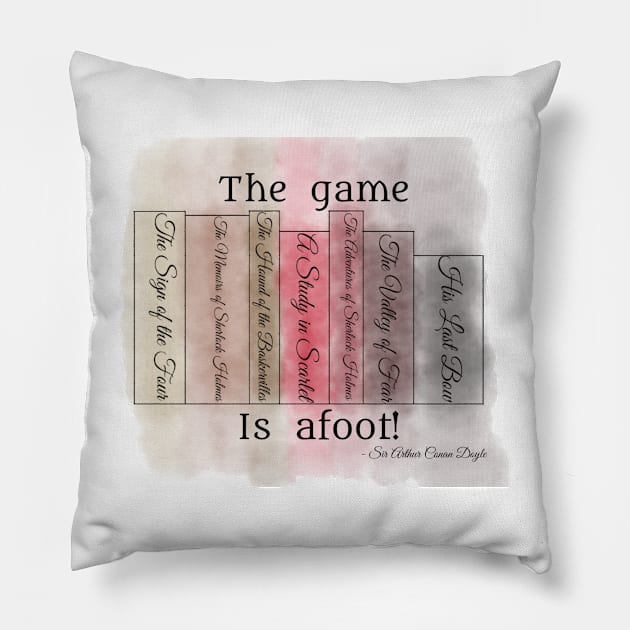 The Game Is Afoot! Pillow by Fireflies2344