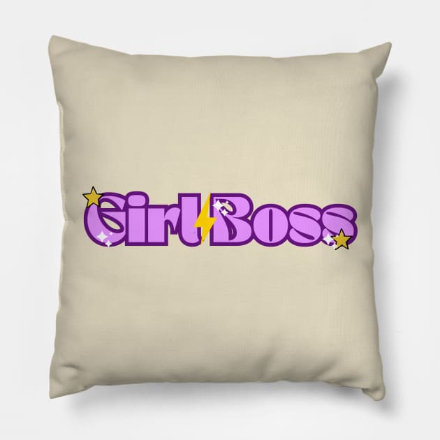 Girl Boss Pillow by adrianasalinar