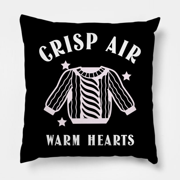 Crisp air, warm hearts Pillow by Callaway Company