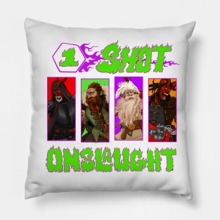 One-shot Onslaught Retro Logo Pillow