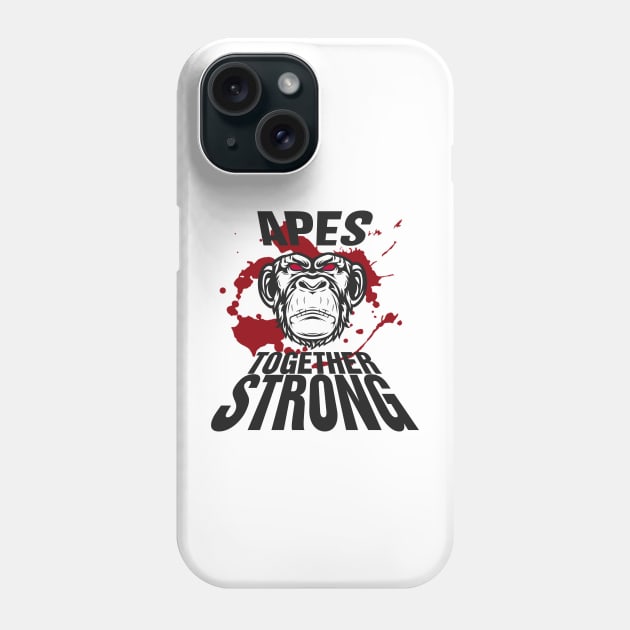 APES TOGETHER STRONG #5 Phone Case by RickTurner