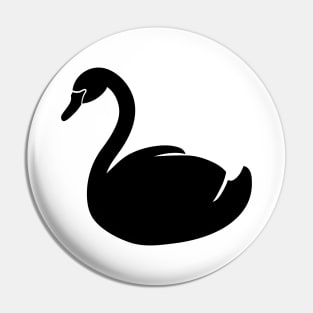 Swan Silhouette Pin