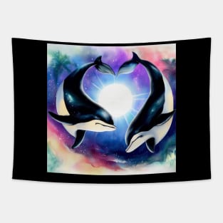 Orca Love . Tapestry