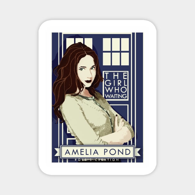 Amelia Pond Magnet by rosescreation