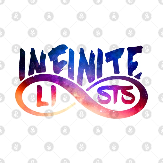 infinite lists Merch by NewMerch