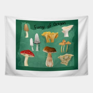 Fungi of Oregon Tapestry