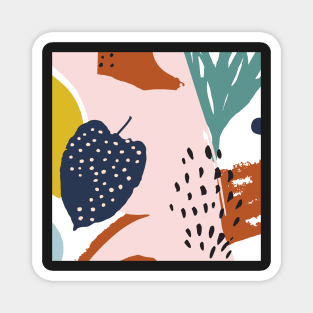 Summer Fun Abstract Pattern Magnet