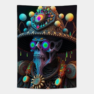 Skeleton Wizard Tapestry