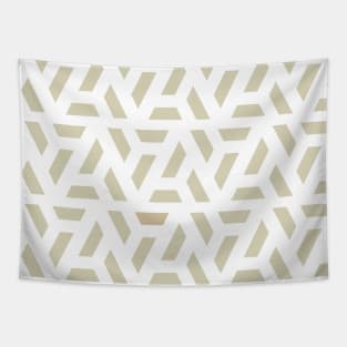 Modern Light Brown Triangles Pattern Tapestry