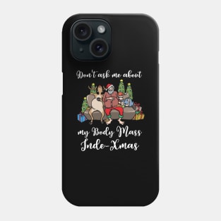 Foodie Gifts Food Coma Funny Christmas Pun Santa Claus Phone Case