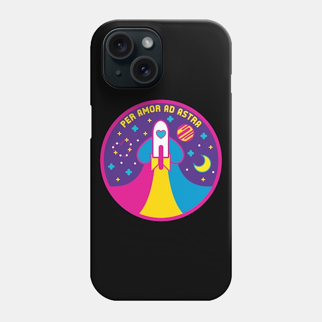 Space Pride - Pansexual Flag Phone Case by wanderingkotka