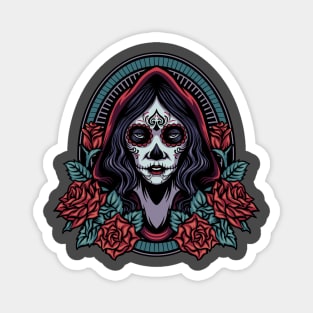 dia de los muertos woman Magnet