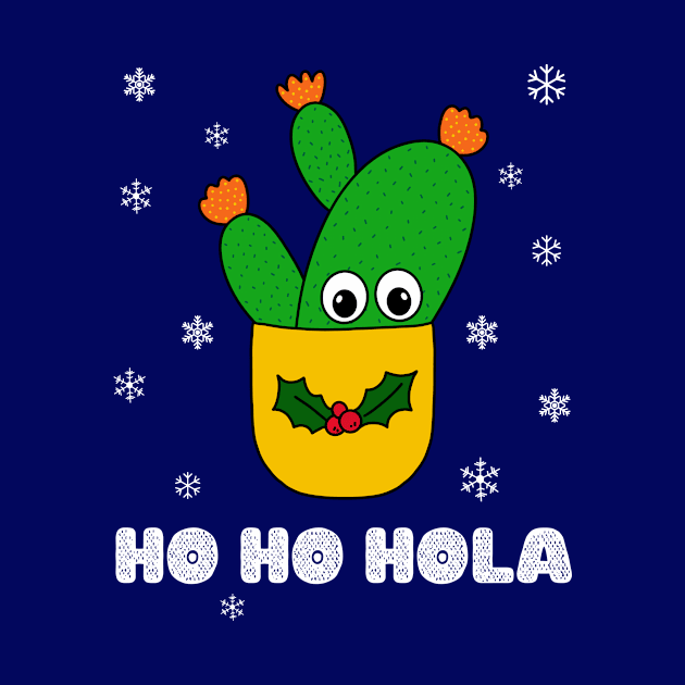 Ho Ho Hola - Opuntia Microdasys Cactus In Christmas Holly Pot by DreamCactus