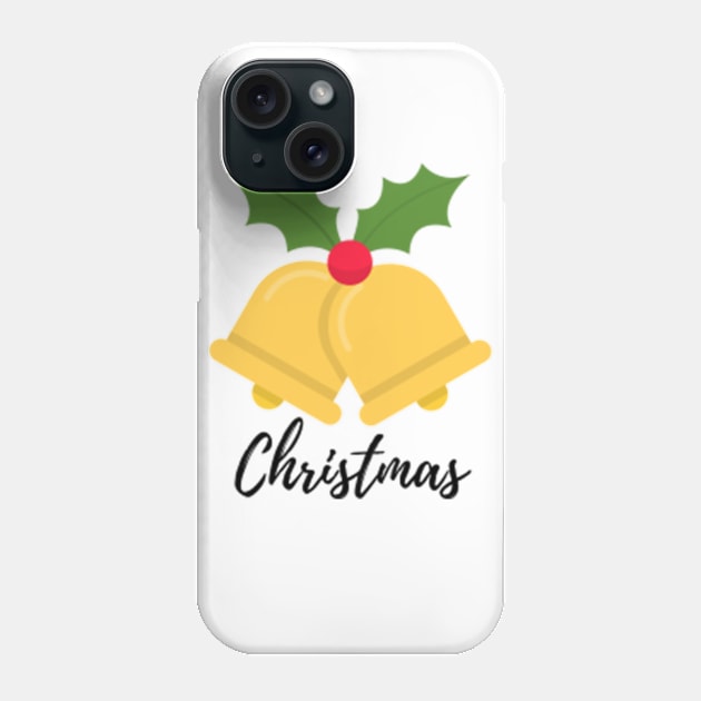 yellow jingle bells christmas illustration Phone Case by Artistic_st