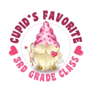 Cupid's Favorite 3rd Grade Class T-Shirt