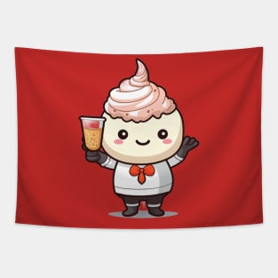 kawaii ice cream cone junk food T-Shirt cute  funny Tapestry