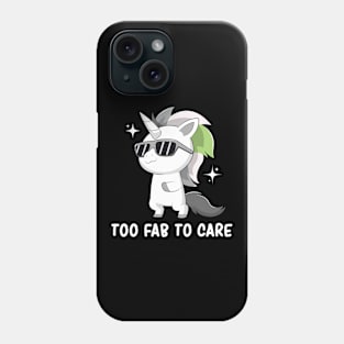 Subtle Agender Pride Flag Cute Unicorn Kawaii Lgbtqia Phone Case