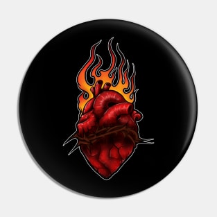 newschool sacred heart Pin