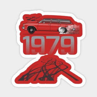 1979 multi Color Wagon Magnet