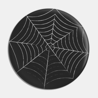 Spiderweb (white) Pin