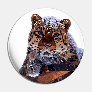 Far Eastern leopard Pin