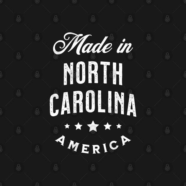 Made In North Carolina, USA - Vintage Logo Text Design by VicEllisArt