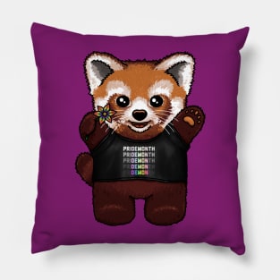 The Red Panda During Pride Month Pillow