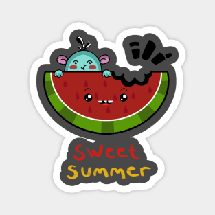 Sweet Summer Watermelon Magnet