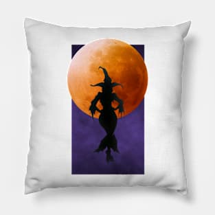 Witch Silhouette Pillow